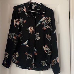 H&M printed blouse